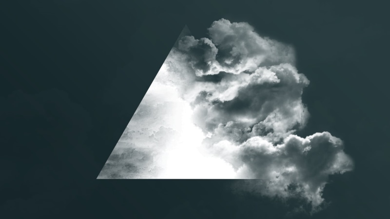 storm cloud, scenics - nature, sunlight, digital art, sky, beauty in nature, grayscale, clouds, monochrome, day, 1080P, no people, minimalism, geometry
