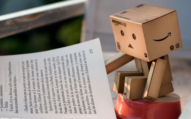 page, paper, document, publication, read, western script, high angle view, box, package, cardboard robot, business, selective focus, still life, box - Container