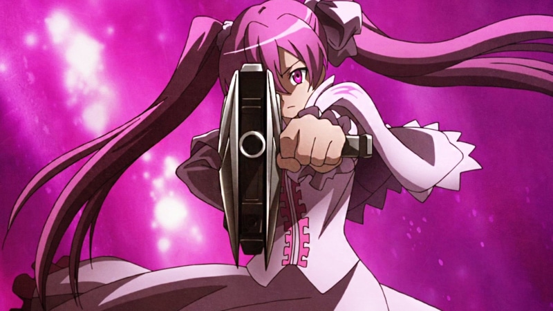 pink color, character, art and craft, design, Weapon, pink, photography themes, Mine (Akame Ga Kill!), Long Hair, 1080P, human representation, Pink Eyes
