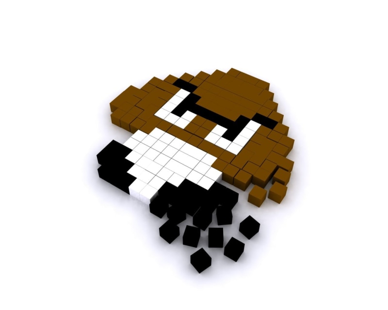 white color, no people, mario, high angle view, cut out, jigsaw piece, jigsaw puzzle, minecraft, indoors, toy, black, paper, mushroom, Super Mario, white
