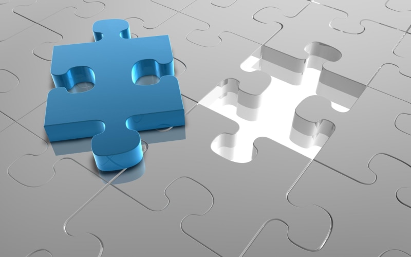jigsaw puzzle, connection, finance, strategy, Digital Art, challenge, business, jigsaw piece, incomplete, no people, CGI, Abstract, choice, high angle view
