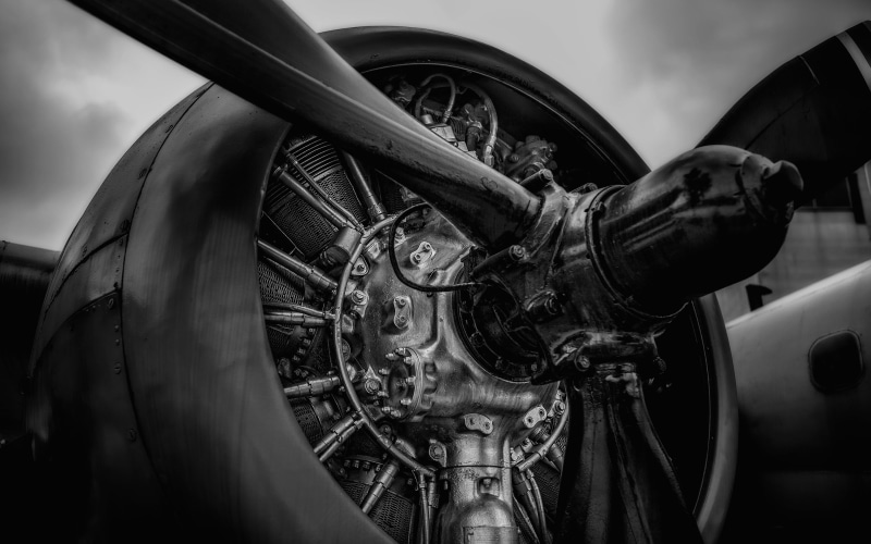2K, airplane, white, propeller, engine, plane, black