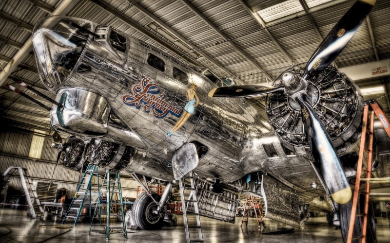 propeller, airplane, 1080P, digital art, grey, plane, engine, 1920x1200, vintage