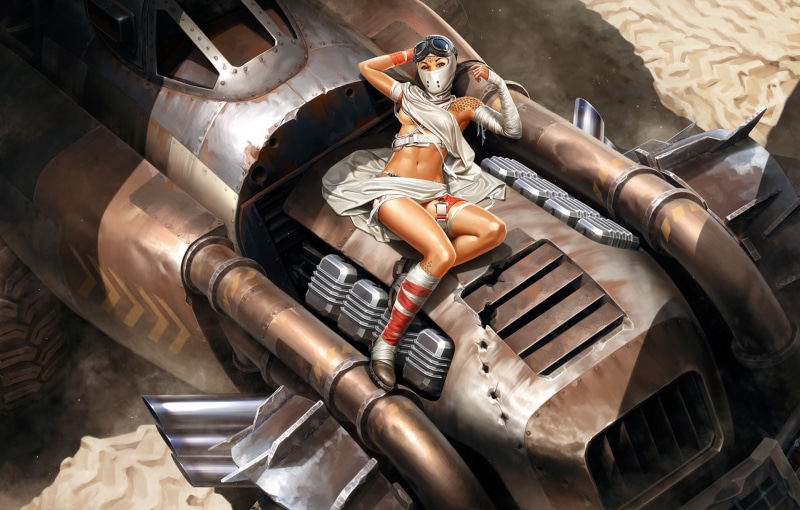 technique, machine, 1080P, glasses, girl, Crossout, Mask, look, pattern