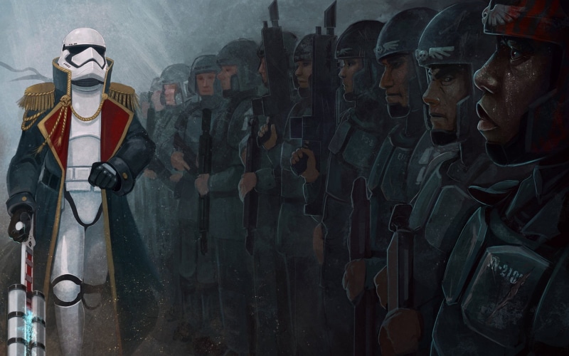 Colonel suit, 1920x1200 px, Warhammer 40, 1080P, Imperial Guard, stormtrooper, Star Wars