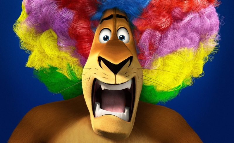 multi Colored, colored background, wood - material, dreamworks, blue, Alex, people, 1080P, madagascar, representation, Madagascar 3, human Face, no people