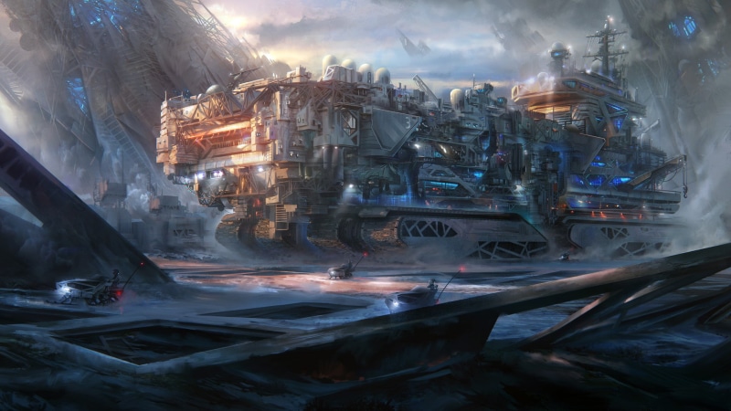 Concept Art, digital art, 1080P, artwork, Futuristic, science fiction, Leon Tukker