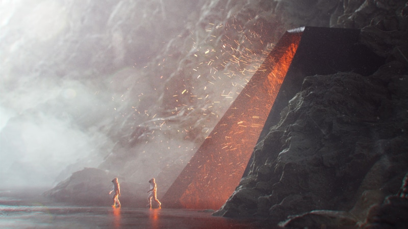 stuz0r, lights, priest, dark, Stuart Lippincott, 1080P, Cinema 4D