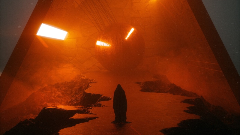 dark, lights, 1080P, priest, Cinema 4D, stuz0r, Stuart Lippincott
