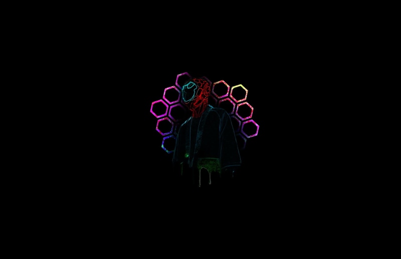 people, 1080P, simple, cyberpunk, black, dark