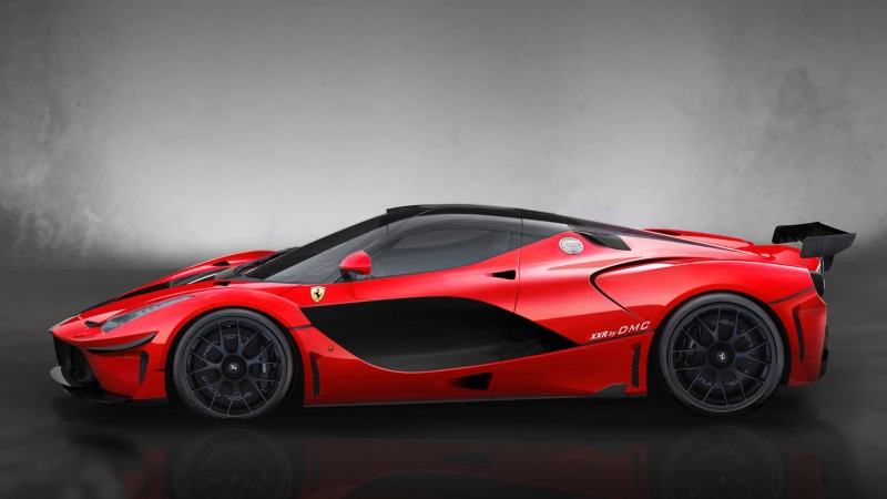 DMC, fxxr, Side, LaFerrari, ferrari, Supercar, View, 2K, Red