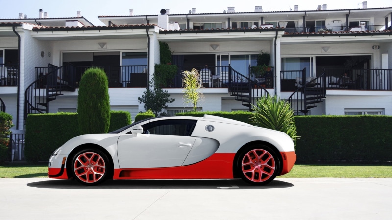 technology, wealth, hotel, motor Vehicle, sports Car, street, tree, new, supercar, bugatti veyron supercar, luxury, outdoors, nature, coupe, mode of Transport