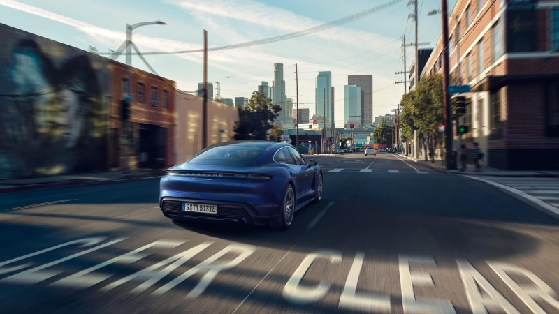 electric car, Porsche, 1080P, Taycan