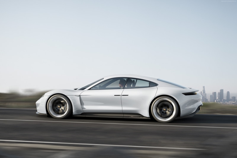 Electric Cars, 800v, 2K, supercar, white, Porsche Taycan