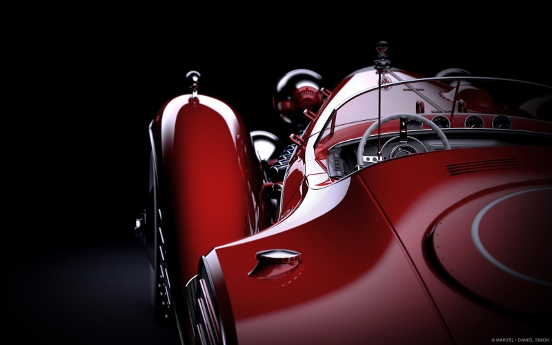 vintage, car, digital art, Marvel Comics, 1080P, supercars