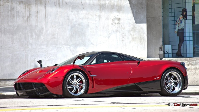 wealth, Pagani, motor vehicle, transportation, sports car, one person, car, city, land vehicle, day, wall, outdoors, luxury, Pagani Huayra, coupe, built structure