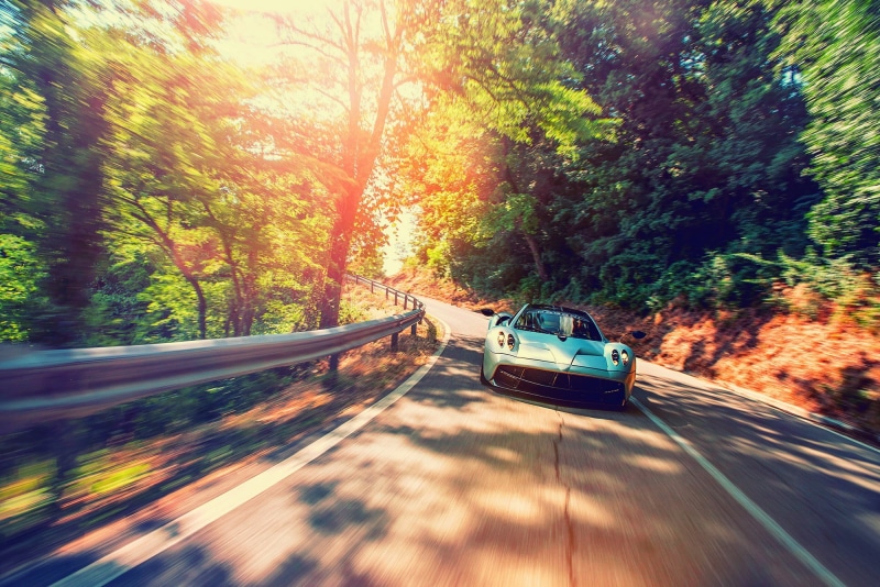 nature, day, plant, beauty in nature, Pagani Huayra, transportation, motion, motion blur, tree, land, Hypercar, mode of transportation, outdoors, Huayra