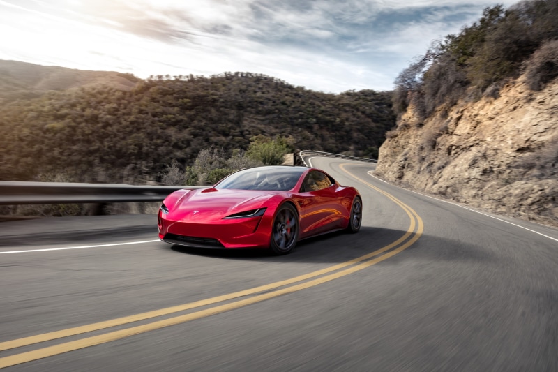 2018 cars, hd, 4K, tesla roadster, electric cars, tesla, 4k