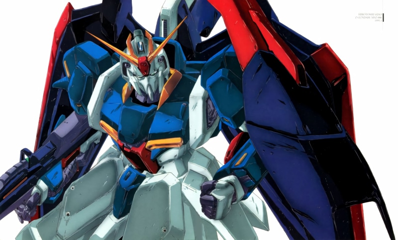 1980s, Gundam, 2K, robotic, Mobile Suit Zeta Gundam