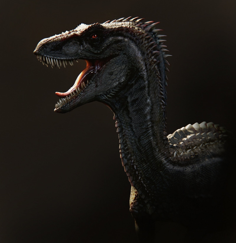 digital art, velociraptors, Soufiane Idrassi, dinosaurs, 1080P