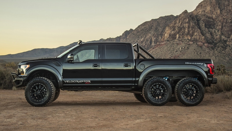 Pickup, Off-Road, Tuning, Ford Raptor, 1080P, Hennessey VelociRaptor 6X6, Vehicles, Black Car