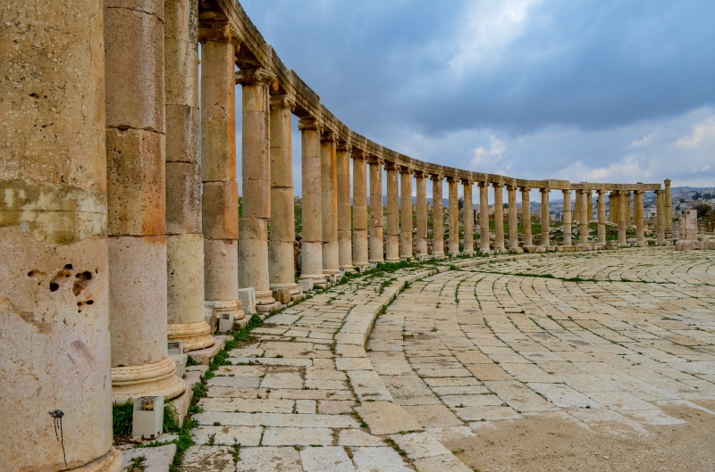 ancient civilization, history, the past, in a row, day, jordan, architectural column, temple, architecture, built structure, roman, colonnade, the way forward