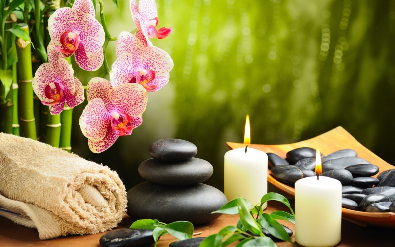 health Spa, close-up, health Backgrounds, pebble, spa Treatment, pillar, beauty Treatment, purity, beauty In Nature, two, balance, still Life, lifestyles