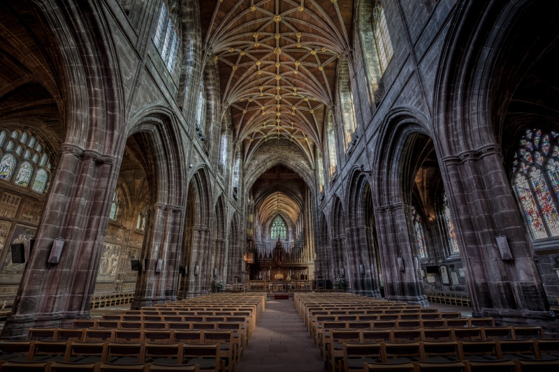 stained Glass, places Of Worship, building, cathedral, pews, arch, ancient, old, famous Place, ornate, church building, concrete, church, medieval, france