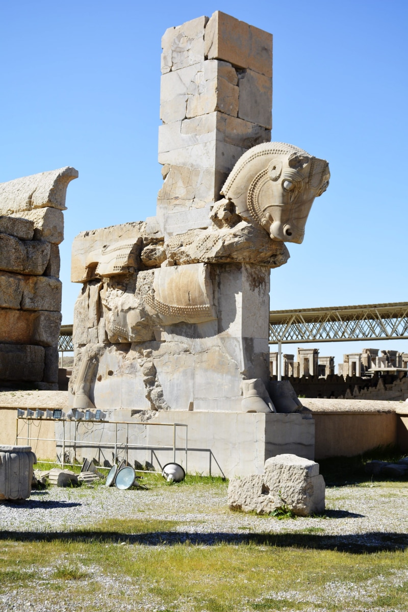 the past, mashhad, creativity, travel destinations, human representation, history, iran, sunlight, art and craft, outdoors, clear sky, statue, ancient civilization