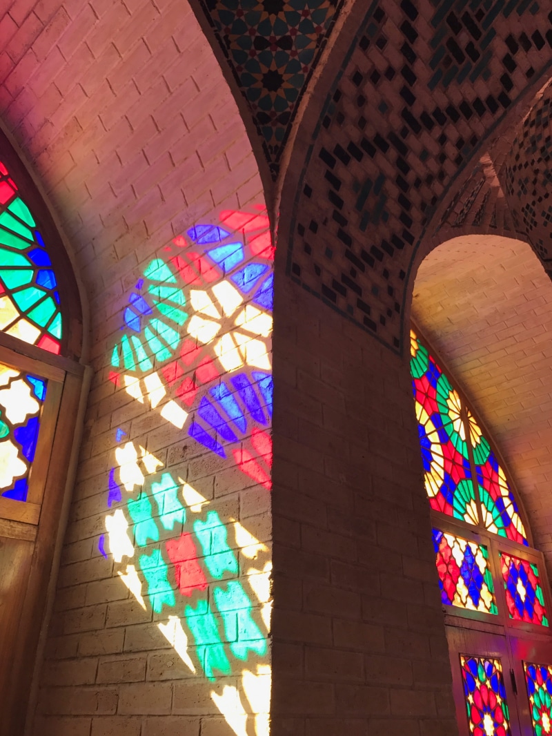 colorful, iran, window, glass - material, place of worship, built structure, architecture and art, floral pattern, multi colored, belief, art and craft