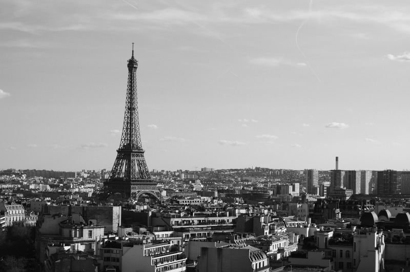 black, office building exterior, eiffel, crowded, cloud - sky, black And White, nature, cityscape, sky, architecture, city life, urban Skyline, travel Destinations