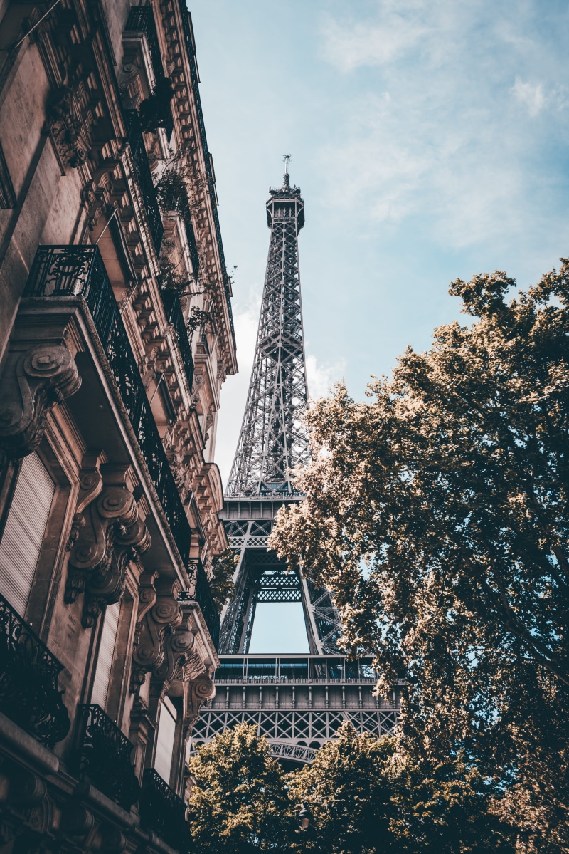traditional design, blue, tower, europe, tree, architecture, built Structure, monument, building, paris, travel Destinations, structure, paris - France