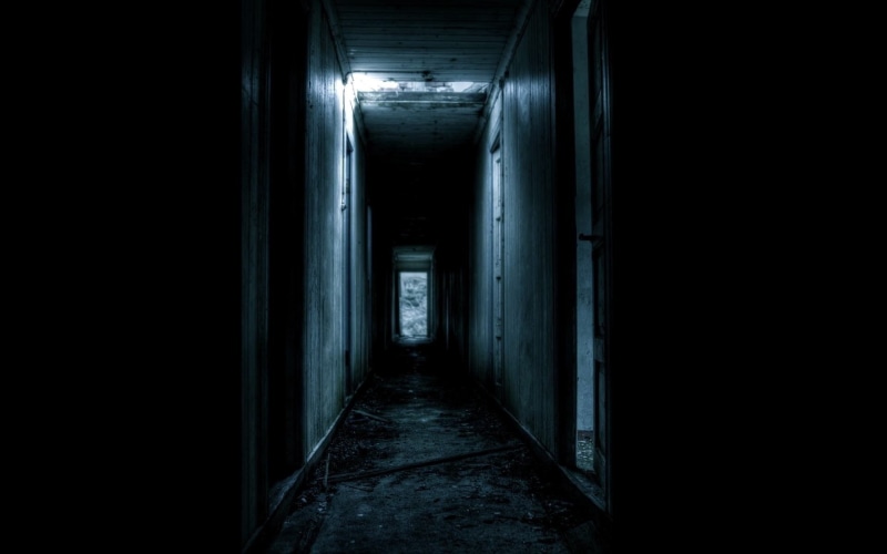 hallway, creepy, 1080P