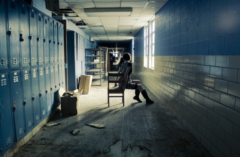 illuminated, architecture, arcade, full length, direction, hallway, indoors, building, males, men, women, real people, walking, crime, occupation, corridor