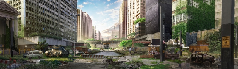 city, apocalyptic, Brazil, artwork, panoramas, photo manipulation, ruin, 5K