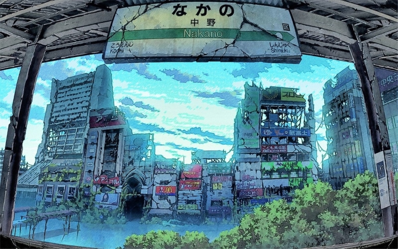 Post Apocalyptic, Sci Fi, Ruin, 1080P, City, Anime