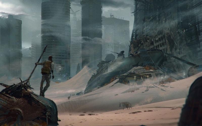 Sand, Sci Fi, Ruin, 1080P, Post Apocalyptic, City