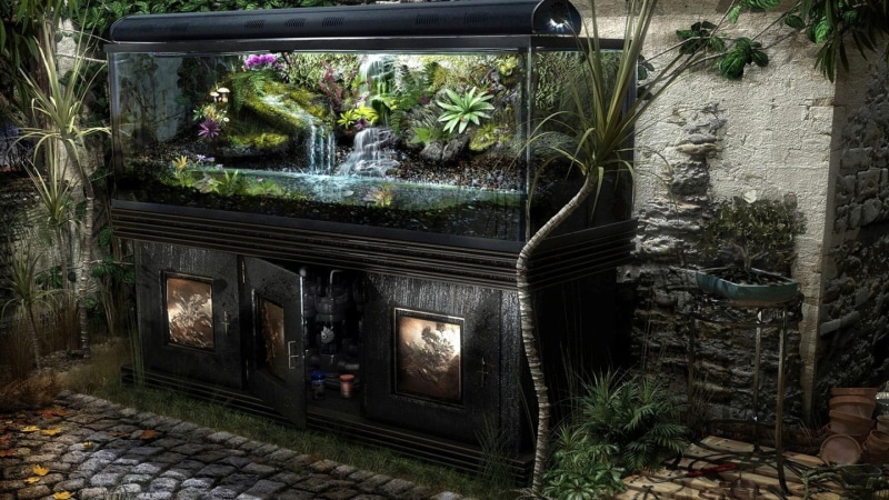 architecture, 1080P, nature and landscapes, aquarium, design, aquariums, fish tanks