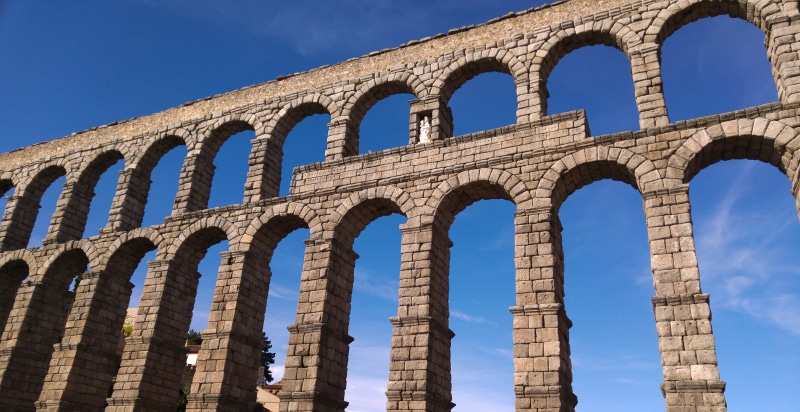 old, the past, sky, day, ancient, Aqueduct, archaeology, italy, no people, Segovia, architecture, history, famous Place, nature, Aqueduct, low angle view