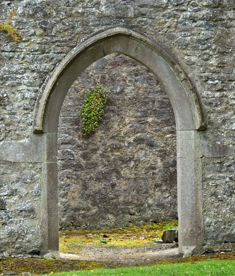built structure, the past, outdoors, traditional, 2K, Stone, church, history, entrance, plant, wall - Building Feature, medieval, weathered, arch, arched