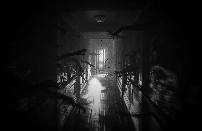 layers of fear, 1080P, video games, hallway, horror, door, hands