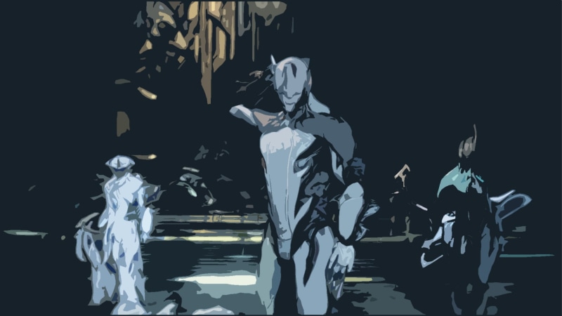 1080P, government, built structure, craft, sculpture, statue, human representation, character, no people, representation, night, digital, Warframe, architecture