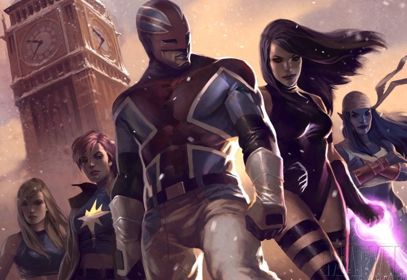 Comics, Psylocke (Marvel Comics), Union Jack, Excalibur (Comics), 480P, Excalibur