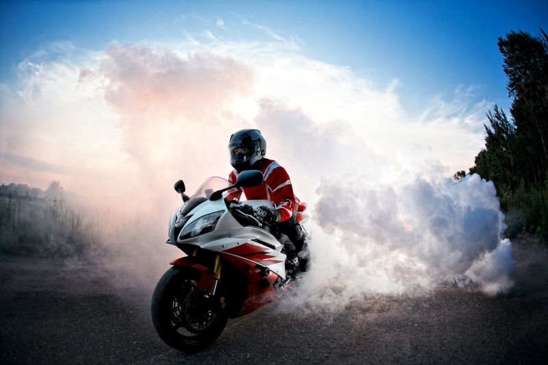 4K, Smoke, Biker, Burnout, 4K
