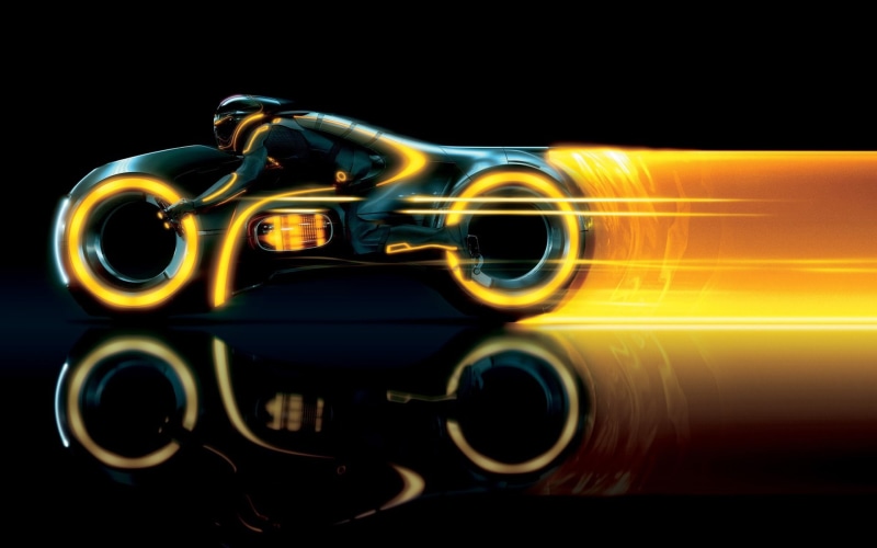 fiction, tron, 1080P, biker, Tron Legacy