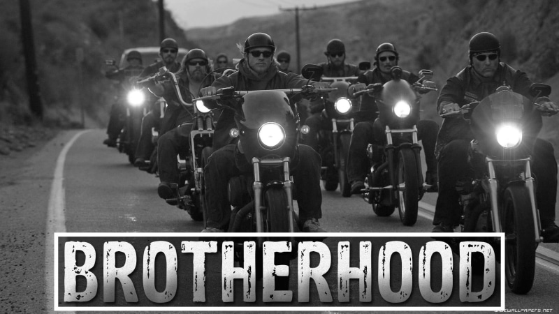 Sons Of Anarchy, tv series, monochrome, motorcycle, TV, 1080P