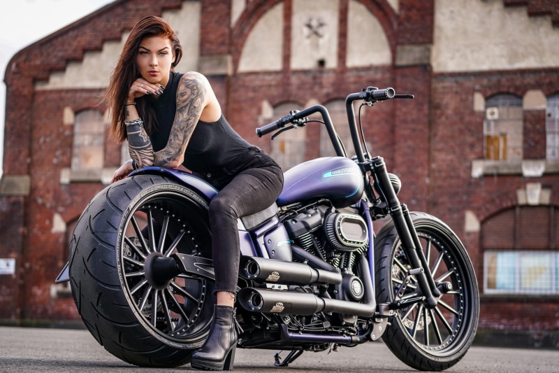1080P, Thunderbike Customs, Custom Motorcycle, Harley-Davidson, Girls and Motorcycles, Motorcycles