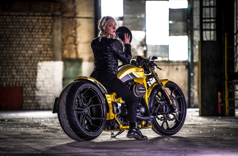 Motorcycles, Harley-Davidson, 1080P, Custom Motorcycle, Thunderbike Customs, Girls and Motorcycles
