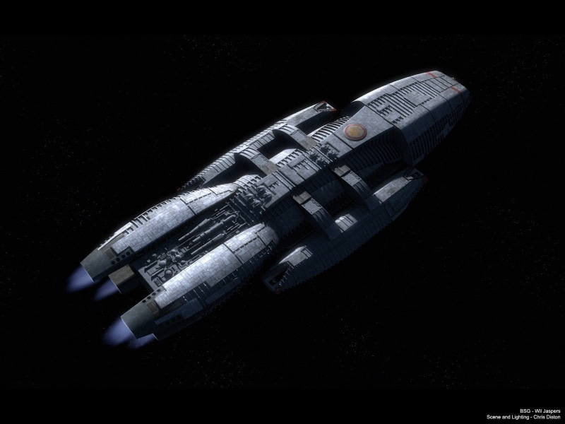 Battlestar Galactica, 720P, spaceship