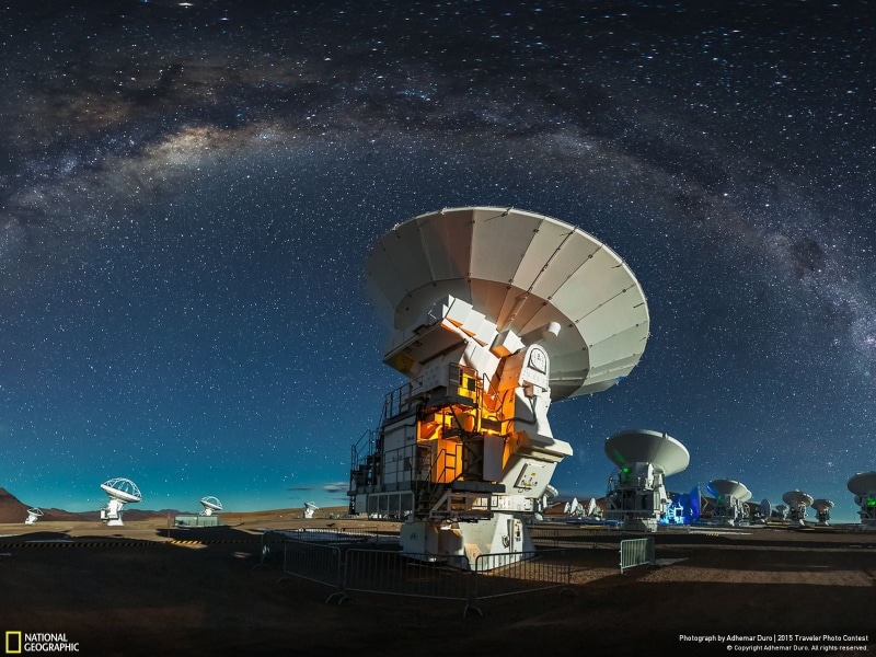 star, technology, building, communication, Chile, nature, science, night, star - space, space and astronomy, space exploration, white, concrete, landscape